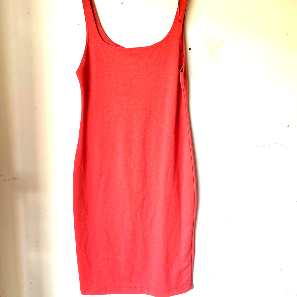 Zara bodycon tube dress ref 5644/380 coral xl